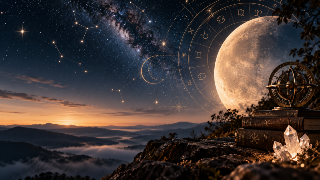 Urano retrógrado em Gêmeos em 2026 representado por um planeta azul diante do símbolo de Gêmeos e do zodíaco